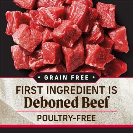 Merrick Backcountry Raw Infused Grain-Free Great Plains Red Recipe Freeze-Dried Dog Food, 20-lb bag (2 Packs)