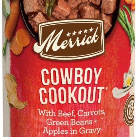 Merrick Grain-Free Wet Dog Food Cowboy Cookout, 12.7-oz can, case of 12 (3 Packs)