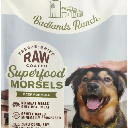 Badlands Ranch Superfood Complete Raw Coated Morsels Beef Dry Dog Food, 20-lb bag