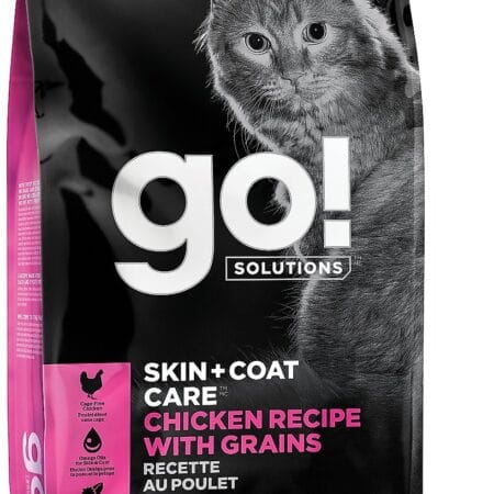 Go! Solutions Skin + Coat Care Chicken Recipe Dry Cat Food, 16-lb bag (2 Packs)