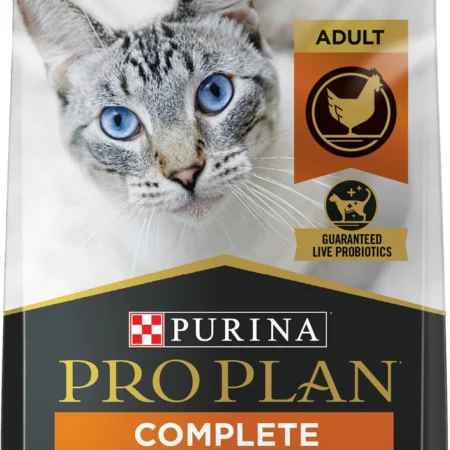 Purina Pro Plan Chicken & Rice Formula with Probiotics High Protein Cat Food, 16-lb bag (2 Packs)